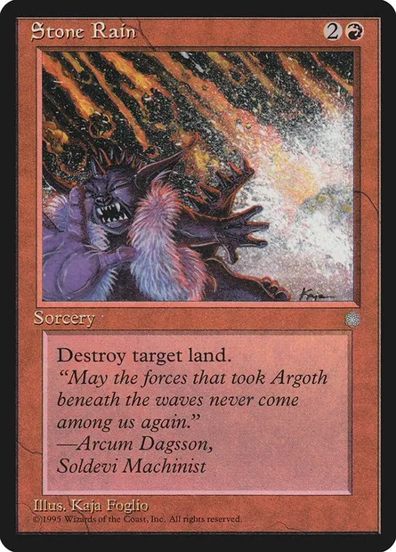 Stone Rain, Magic card ICE 217 — Ice Age set
