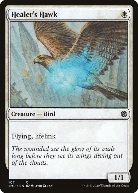 Healer's Hawk, Magic card JMP 107 — Jumpstart set