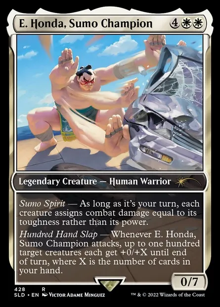 E. Honda, Sumo Champion, carte Magic SLD 428 — extension Secret Lair Drop