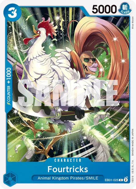 Fourtricks, One Piece card EB01-025 — MEMORIAL COLLECTION set