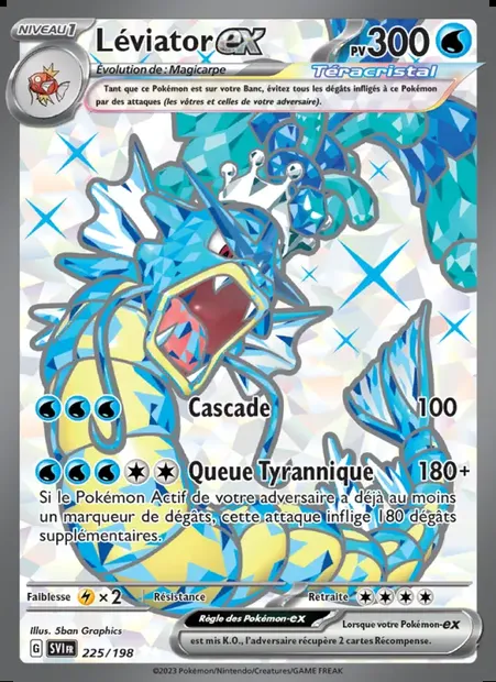 Léviator-ex, carte Pokémon SVI 225 — extension Écarlate et Violet