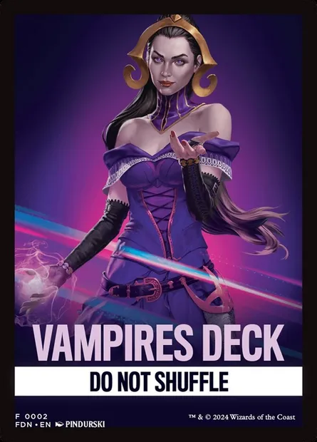 Vampires, carte Magic FFDN 2 — extension Foundations Front Cards