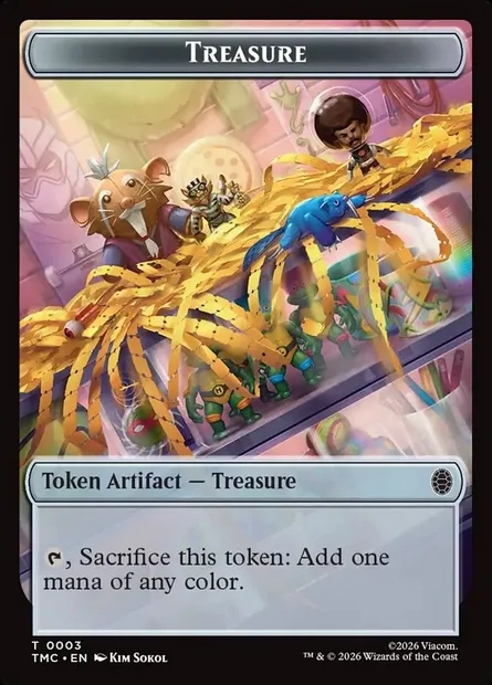 Treasure, Magic card TTMC 3 — Teenage Mutant Ninja Turtles Eternal Tokens set