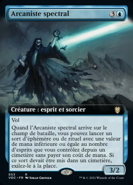 Arcaniste spectral, carte Magic VOC 53 — extension Crimson Vow Commander