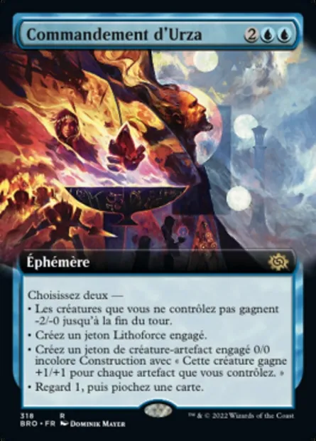 Commandement d'Urza, carte Magic BRO 318 — extension La Guerre Fratricide