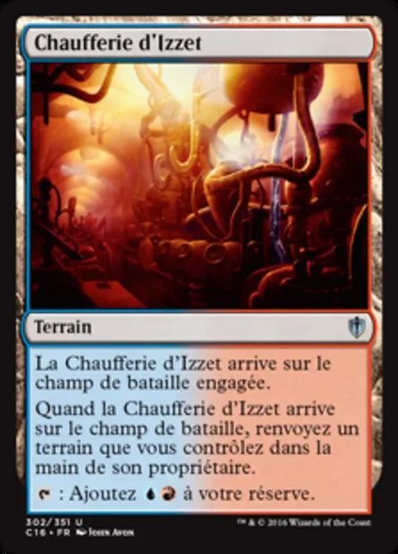 Chaufferie d'Izzet, carte Magic C16 302 — extension Commander 2016