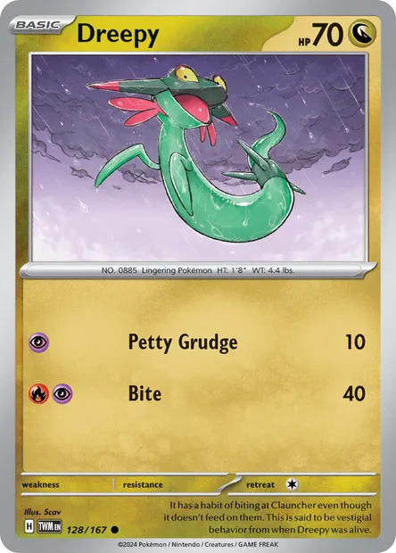 Dreepy, Pokémon card TWM 128 — Twilight Masquerade set