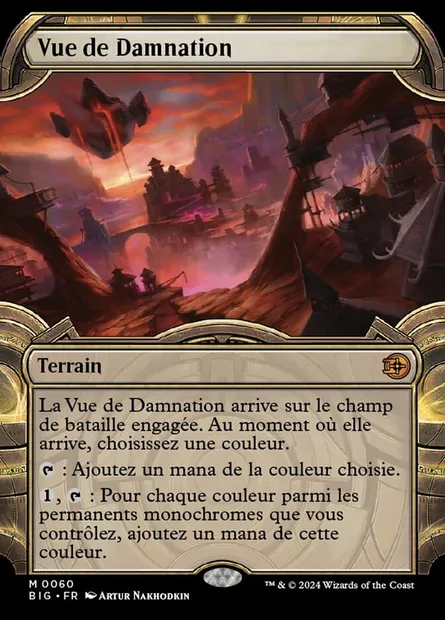 Vue de Damnation, carte Magic BIG 60 — extension The Big Score