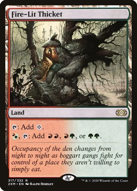 Fire-Lit Thicket, Magic card 2XM 317 — Double Masters set