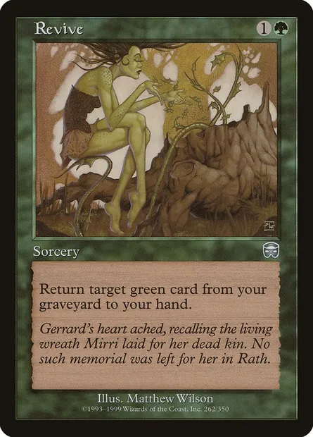 Revive, Magic card MMQ 262 — Mercadian Masques set