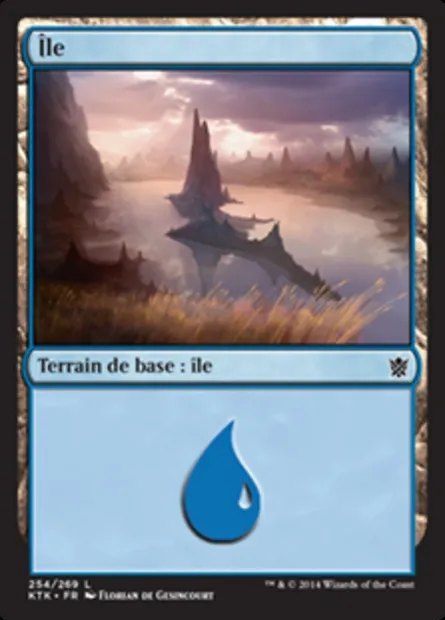 Île, carte Magic KTK 254 — extension Les Khans de Tarkir