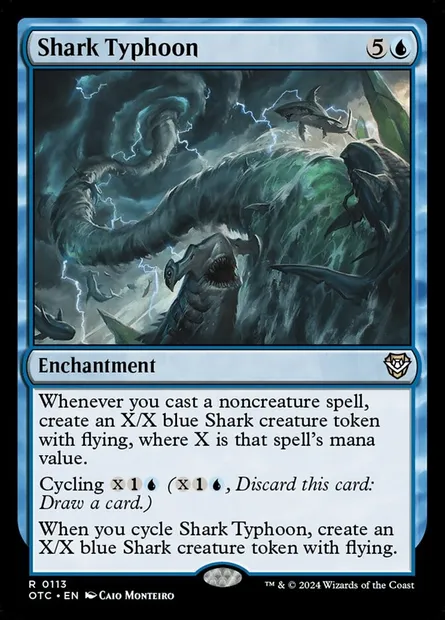 Shark Typhoon, Magic card OTC 113 — Outlaws of Thunder Junction Commander set