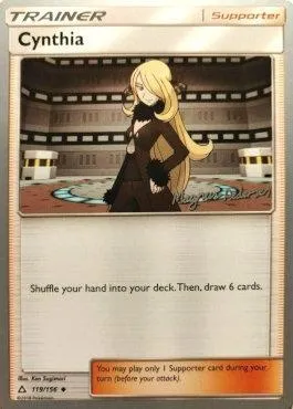 Cynthia, Pokémon card WCD18 119 — World Championship Decks 2018 set