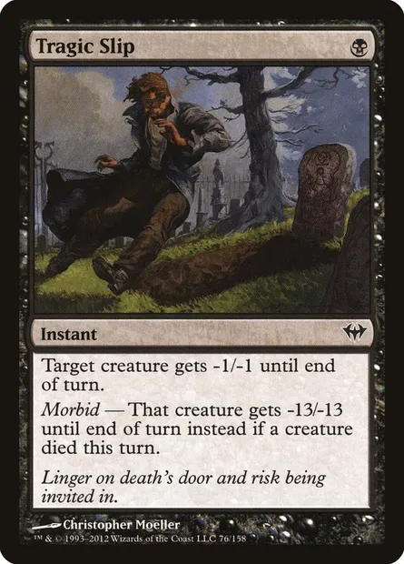 Tragic Slip, Magic card DKA 76 — Dark Ascension set