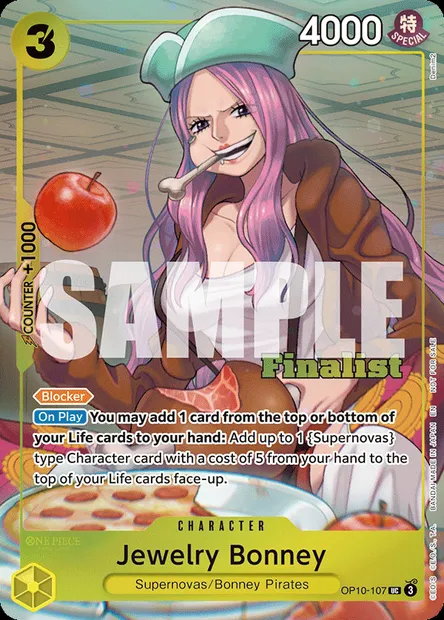 Jewelry Bonney, carte One Piece OP10-107 — extension SANG ROYAL