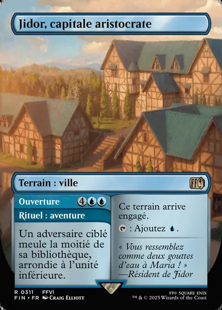 Jidoor, capitale aristocrate // Ouverture, carte Magic FIN 311 — extension Final Fantasy