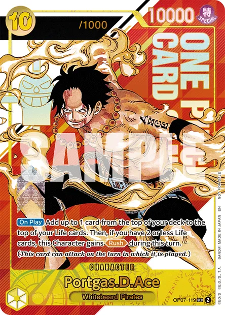 Portgas.D.Ace, One Piece card OP07-119 — 500 YEARS IN THE FUTURE set