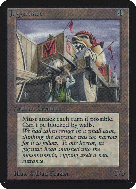 Juggernaut, Magic card LEA 255 — Limited Edition Alpha set