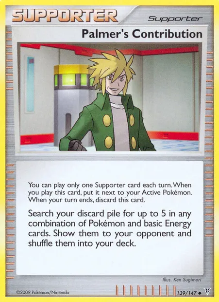 Palmer's Contribution, Pokémon card SV 139 — Supreme Victors set