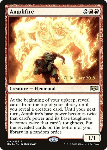 Amplifire, Magic card PRNA 92s — Ravnica Allegiance Promos set