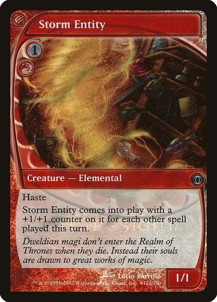 Entité d'orage, carte Magic PFUT 122★ — extension Future Sight Promos