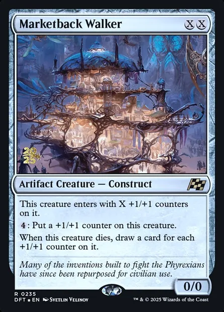 Marketback Walker, Magic card PDFT 235s — Aetherdrift Promos set