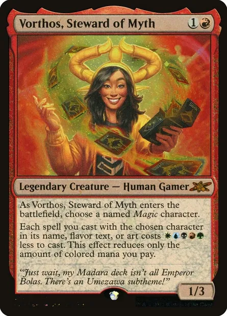 Vorthos, Steward of Myth, Magic card UNF 412 — Unfinity set