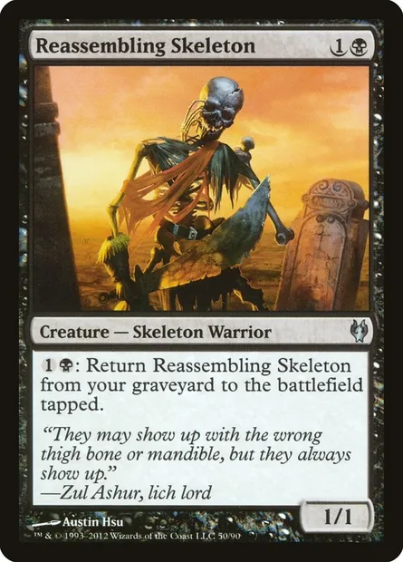 Reassembling Skeleton, Magic card DDJ 50 — Duel Decks: Izzet vs. Golgari set