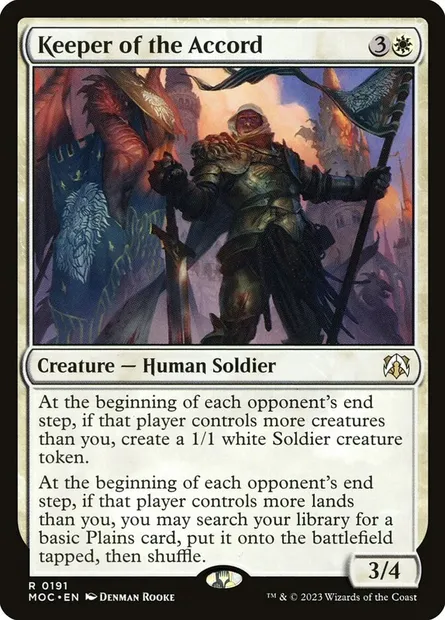 Keeper of the Accord, Magic card MOC 191 — March of the Machine Commander set