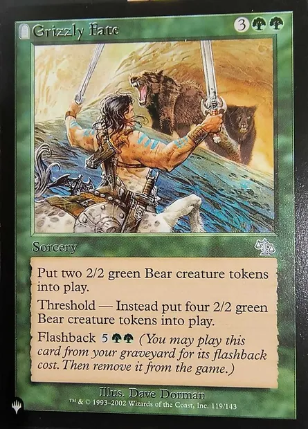 Grizzly Fate, Magic card PLST JUD-119† — The List set