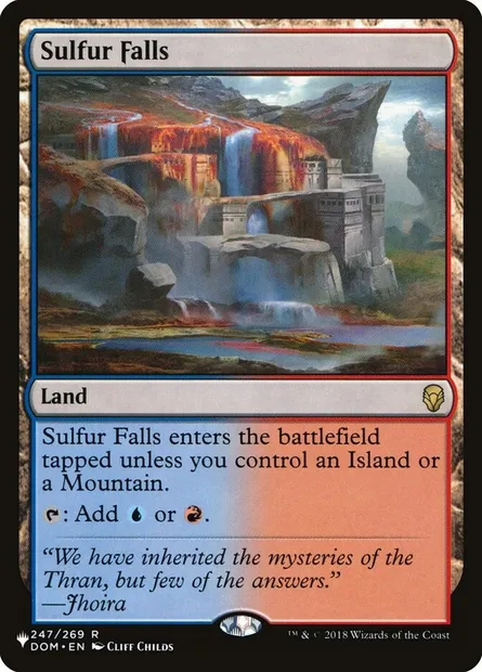 Sulfur Falls, Magic card PLST DOM-247 — The List set
