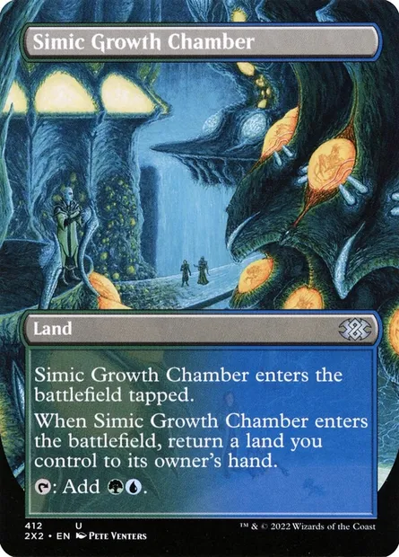 Simic Growth Chamber, Magic card 2X2 412 — Double Masters 2022 set