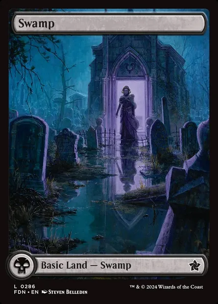 Swamp, Magic card FDN 286 — Foundations set