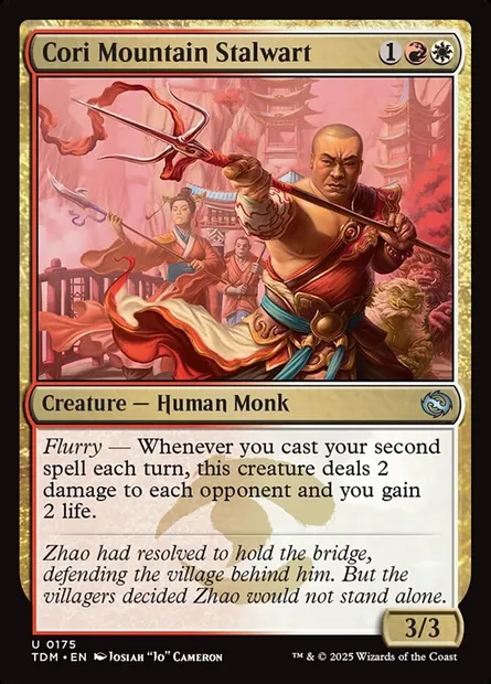 Cori Mountain Stalwart, Magic card TDM 175 — Tarkir: Dragonstorm set