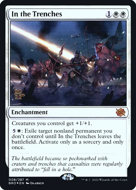 In the Trenches, Magic card PBRO 8s — The Brothers' War Promos set