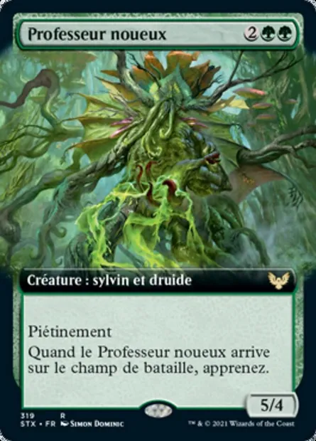 Professeur noueux, carte Magic STX 319 — extension Strixhaven: l'Académie des Mages