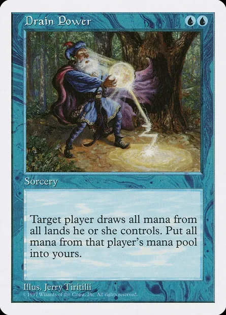 Drain d'énergie, carte Magic 5ED 82 — extension Cinquième Edition