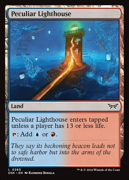 Peculiar Lighthouse, Magic card DSK 265 — Duskmourn: House of Horror set