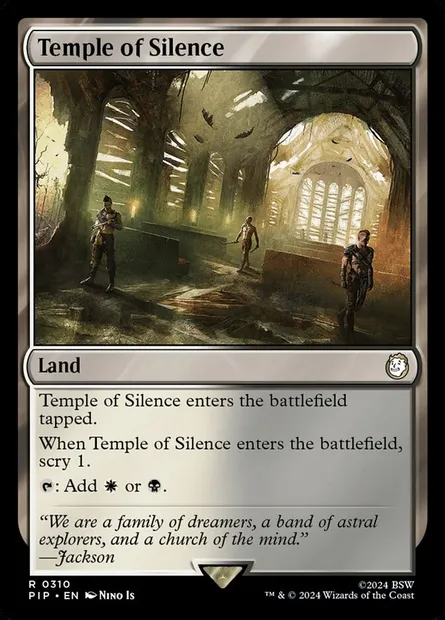 Temple of Silence, Magic card PIP 310 — Fallout set
