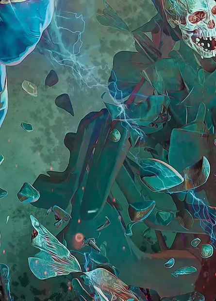 Thanos, the Mad Titan // Thanos, the Mad Titan, Magic card AMSH 6c — Marvel Super Heroes Art Series set