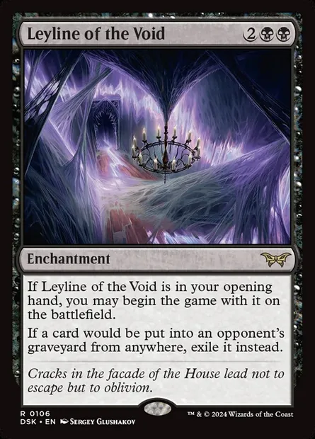 Leyline of the Void, Magic card DSK 106 — Duskmourn: House of Horror set