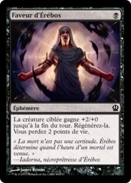 Faveur d'Érébos, carte Magic THS 80 — extension Theros