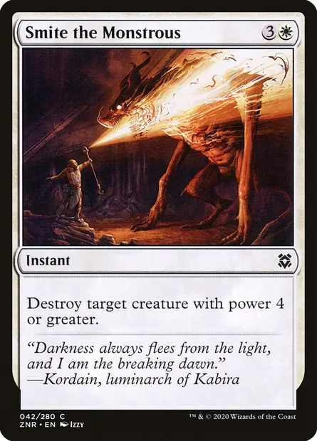 Smite the Monstrous, Magic card ZNR 42 — Zendikar Rising set