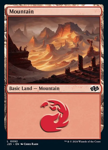 Mountain, Magic card J25 92 — Foundations Jumpstart set