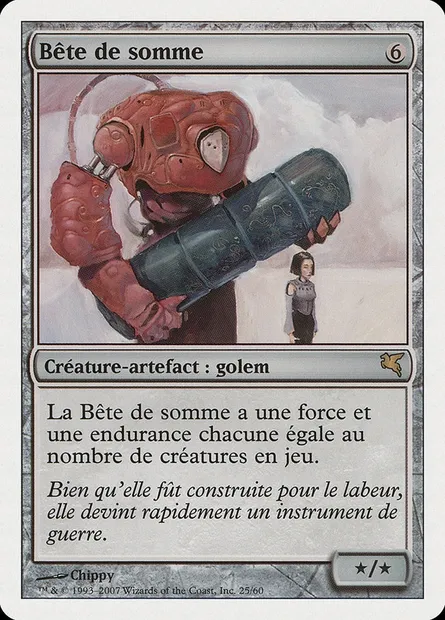 Bête de somme, carte Magic PSAL J25 — extension Salvat 2005