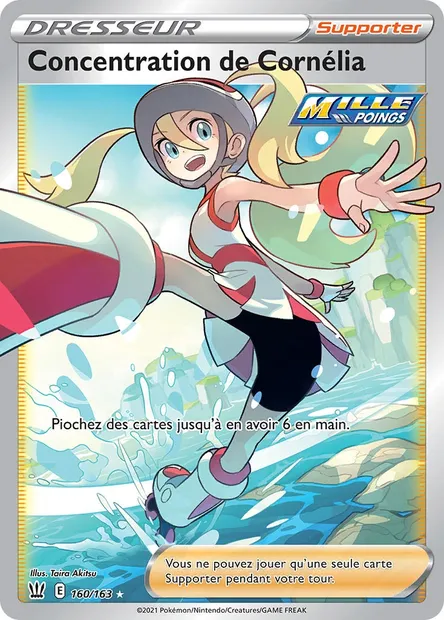 Concentration de Cornélia, carte Pokémon BST 160 — extension Styles de combat