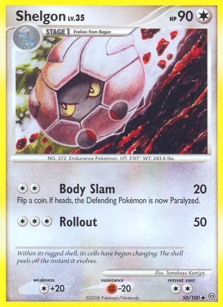 Shelgon, Pokémon card SF 50 — Stormfront set