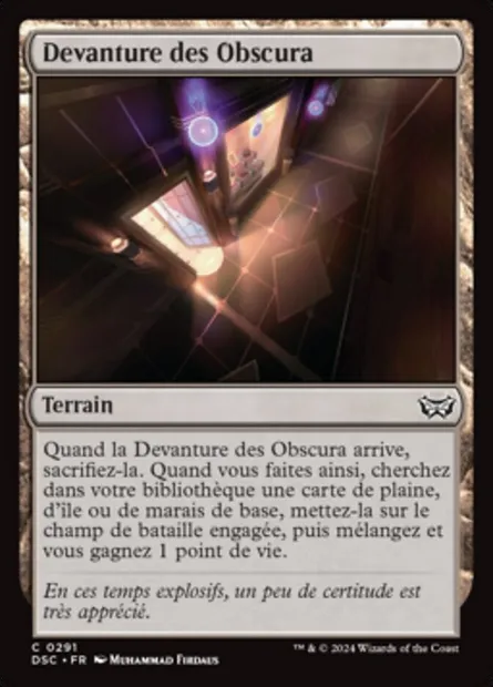 Devanture des Obscura, carte Magic DSC 291 — extension Duskmourn: House of Horror Commander