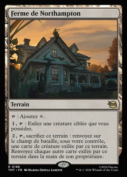 Ferme de Northampton, carte Magic TMT 188 — extension Teenage Mutant Ninja Turtles