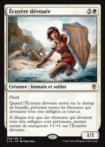 Écuyère dévouée, carte Magic C16 4 — extension Commander 2016